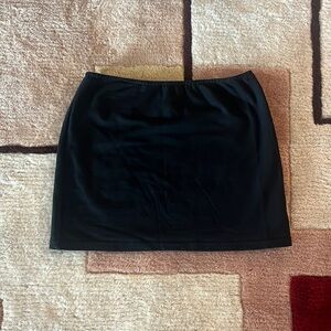 edikted black mini skirt